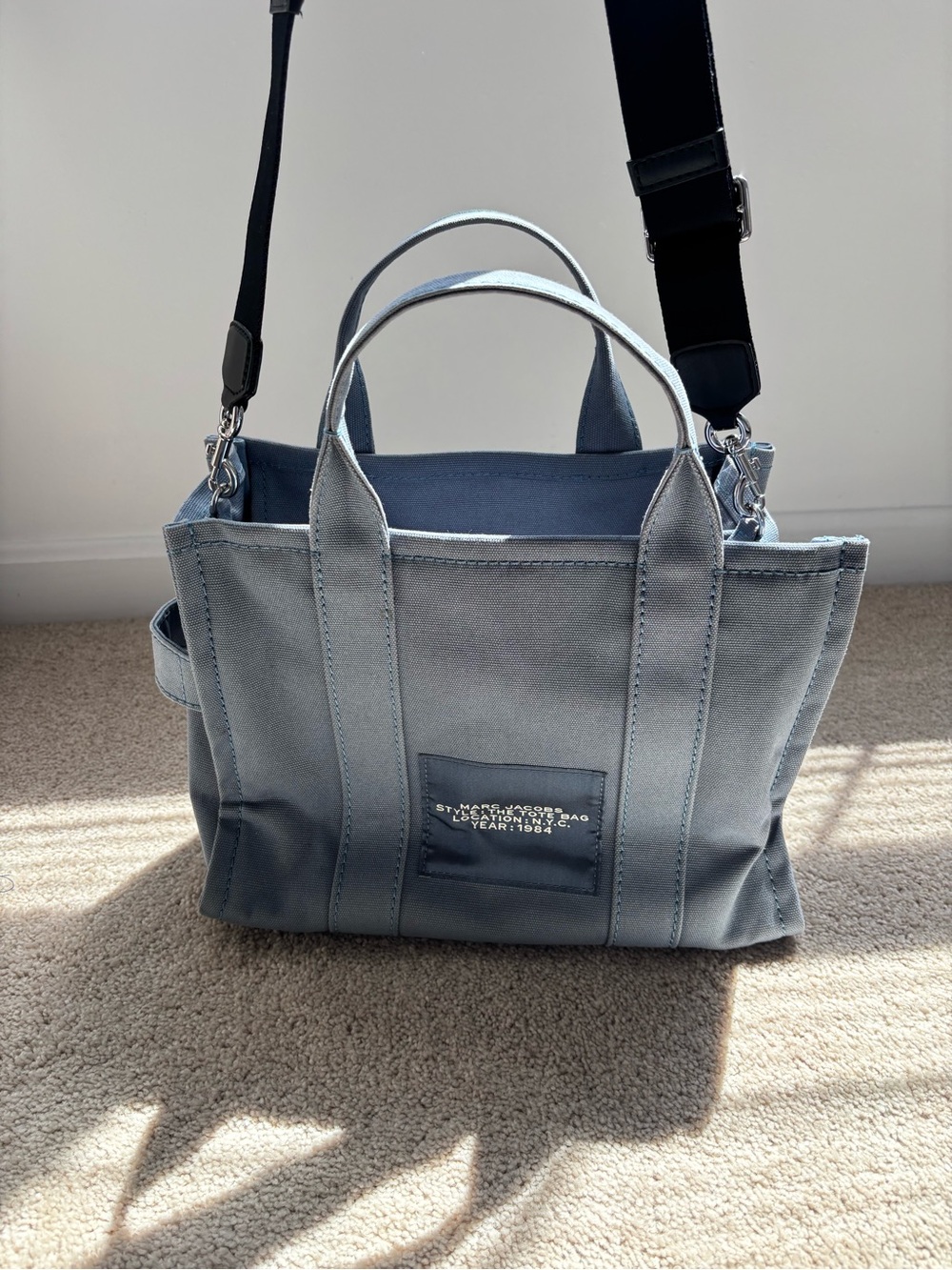 Marc Jacobs The Tote Bag in Slate Blue - Picture 3 of 6